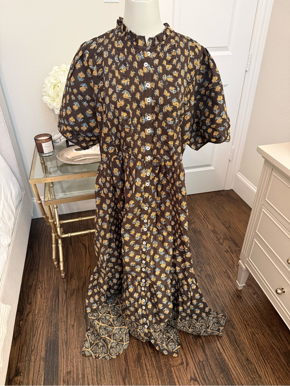 Citrus Flower Fields Mixed Print Dress - Picture 5 of 9